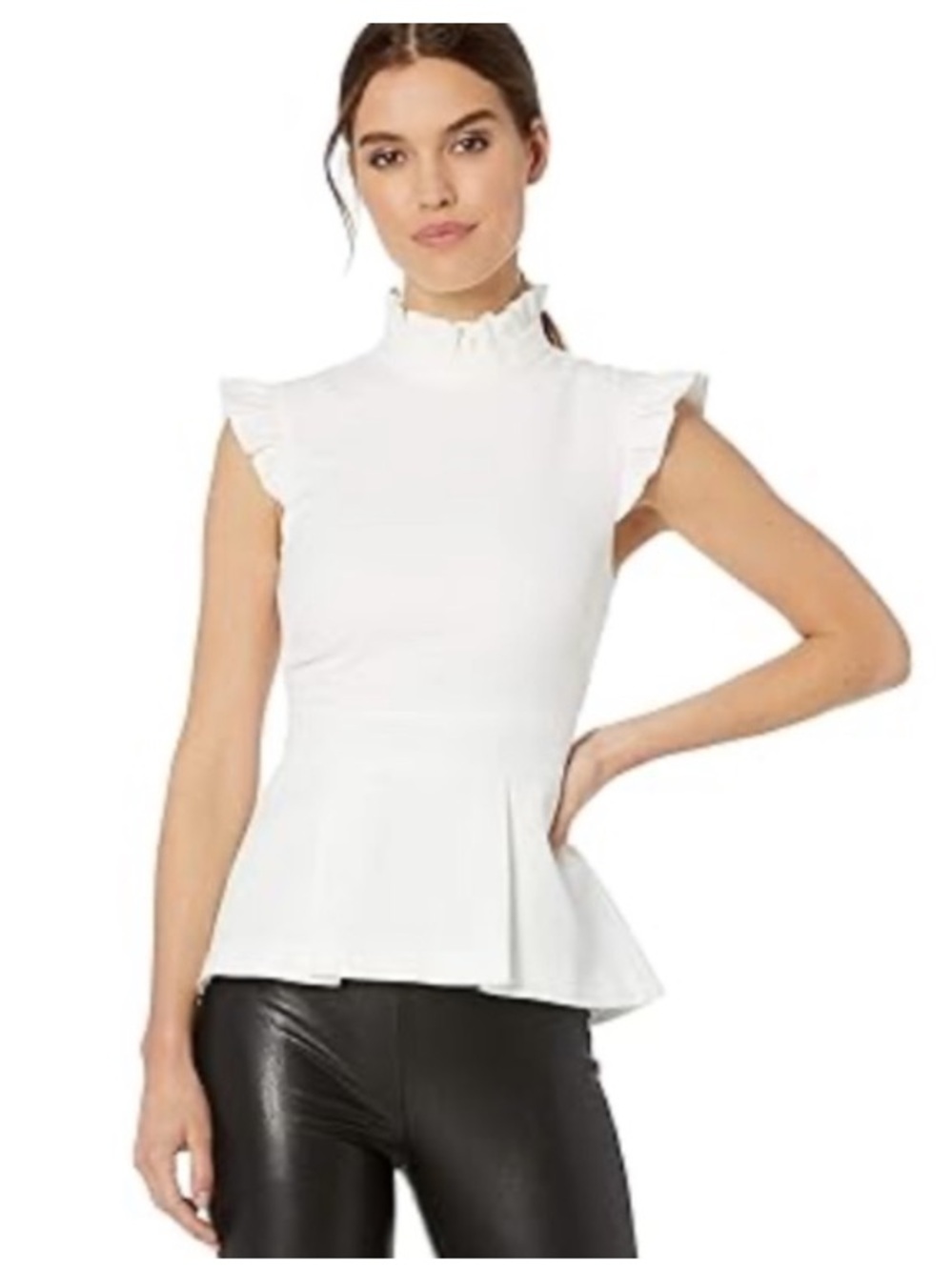 Ted Baker Bubbl Ruffle Detail Peplum top size 1 EUC